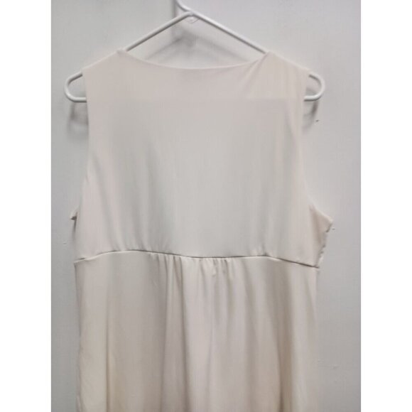 Torrid Womens Tank Top Sz 2X Cream Rhinestone Waist Surplice Stretch Sleeveless - Picture 8 of 8